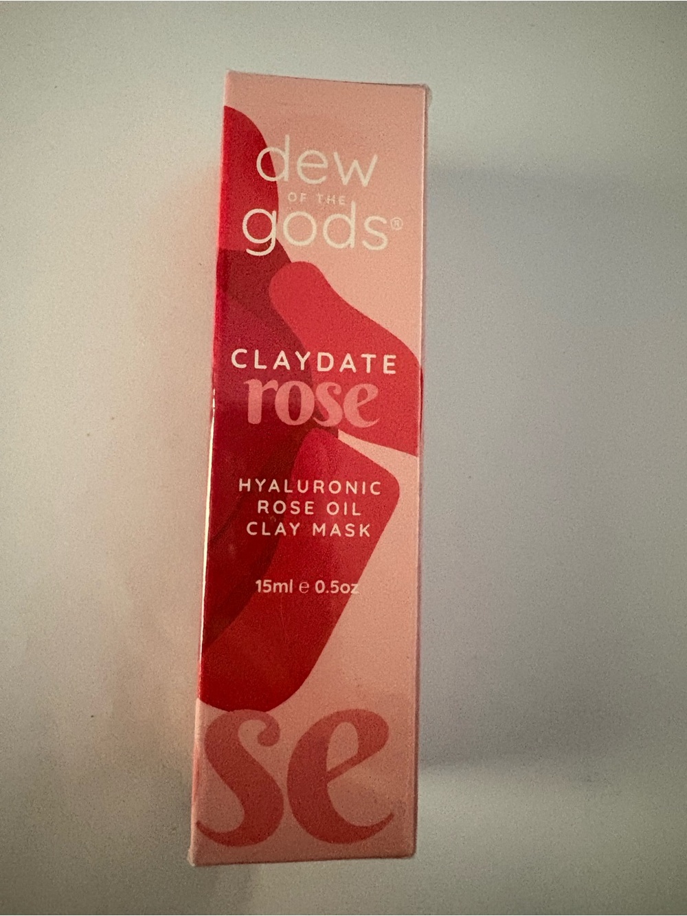 Dew of the Gods Claydate Rose Hyaluronic Rose Oil Clay Mask — Pink